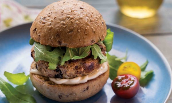 prep school – eggplant burger