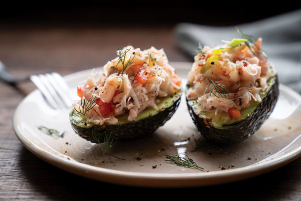 Crab- and Shrimp- Stuffed Avocados