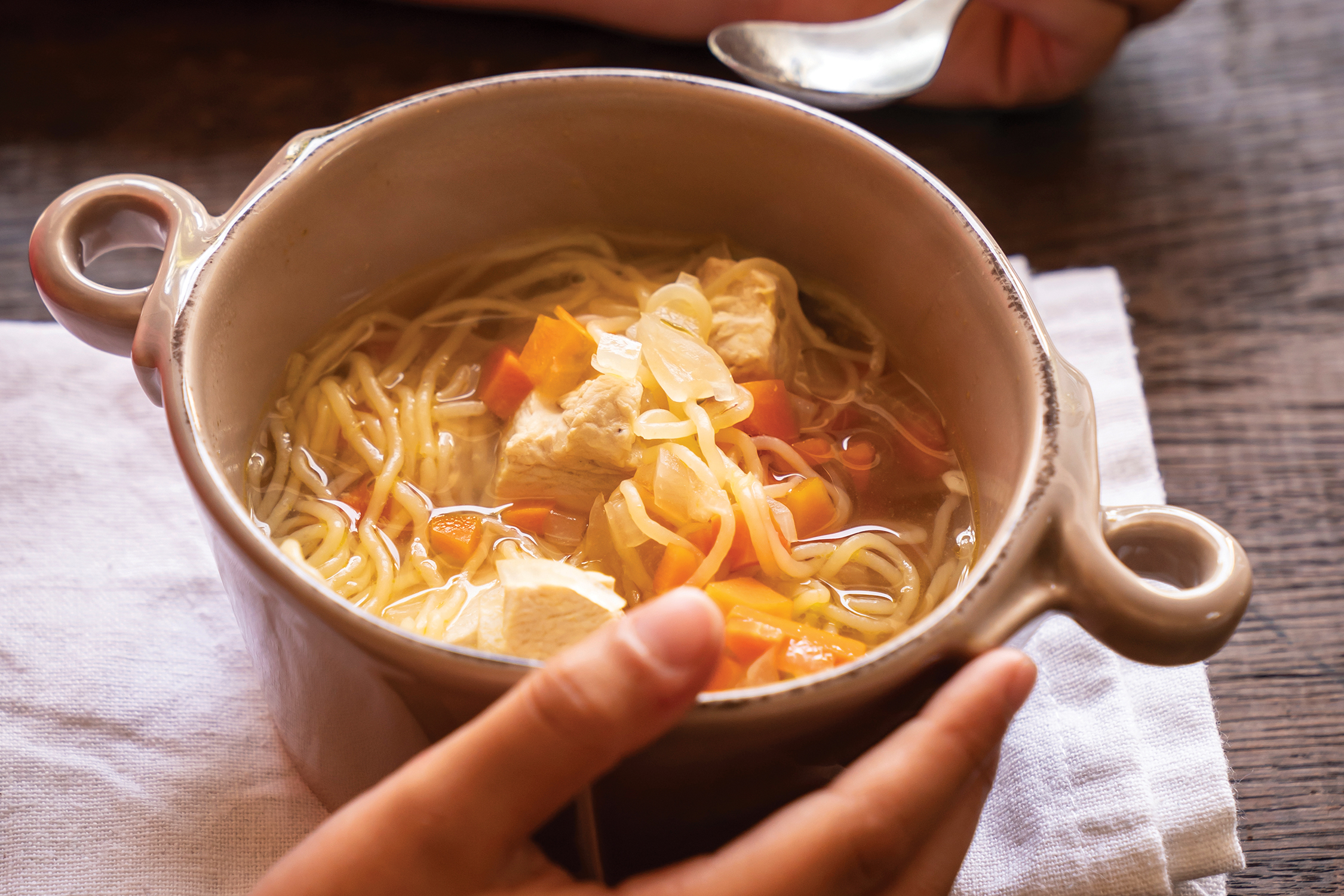 Mason Jar Chicken Noodle Soup - Delicious Living