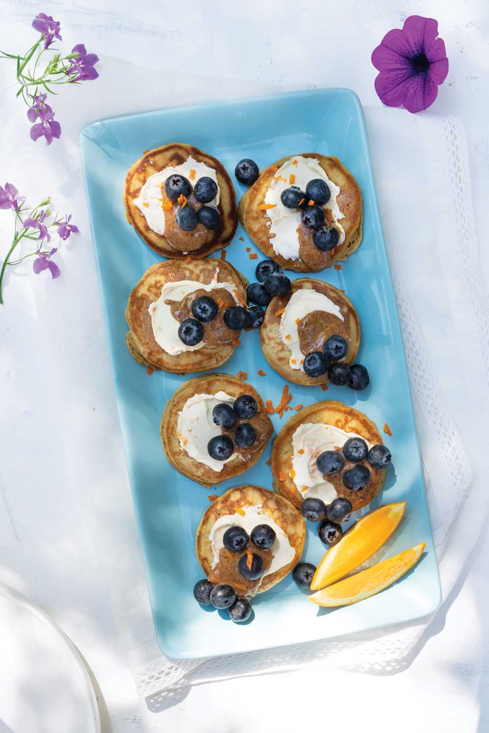 Blueberry Cheesecake Sandwich Bites - Delicious Living