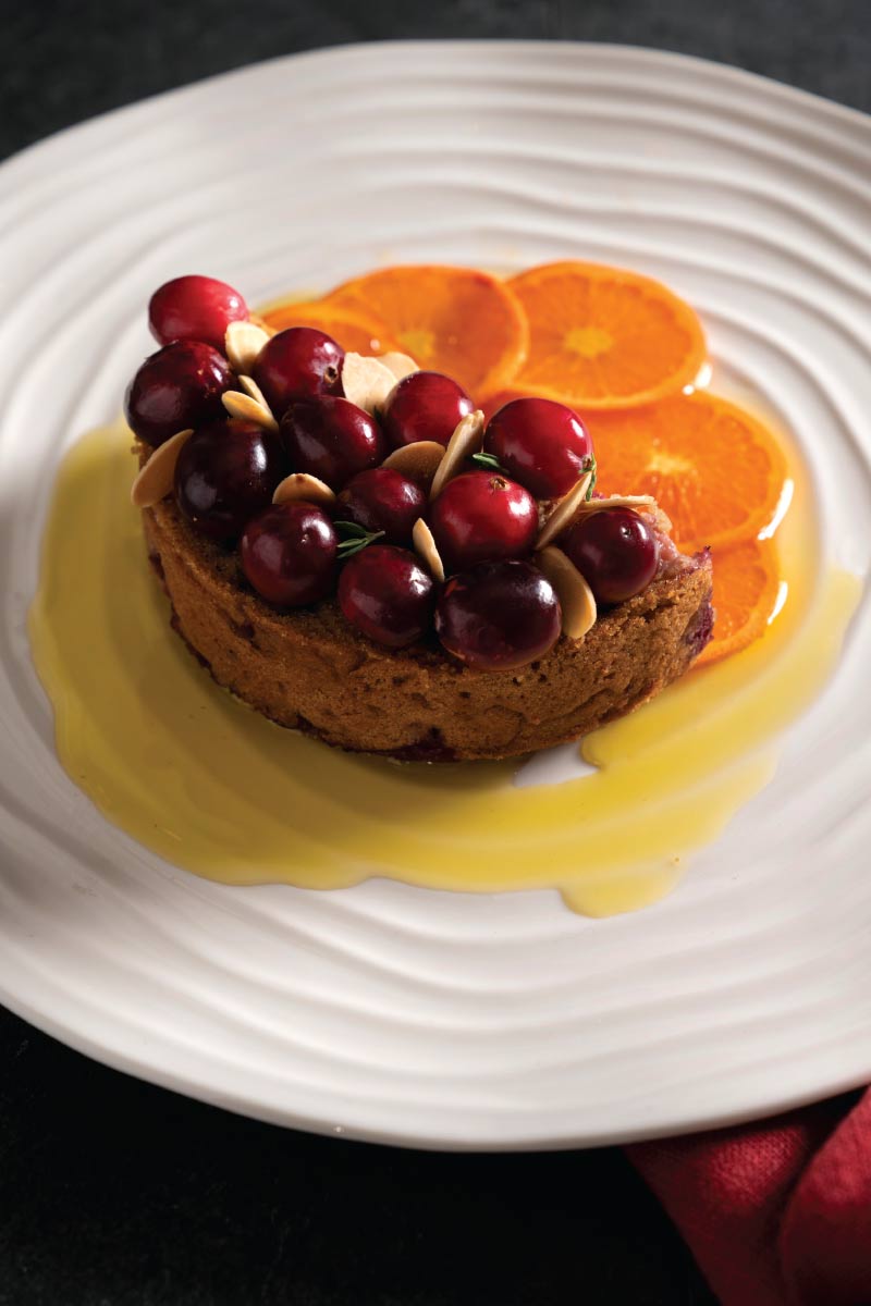 Cranberry Olive Oil Cake with Orange and Thyme - Delicious Living