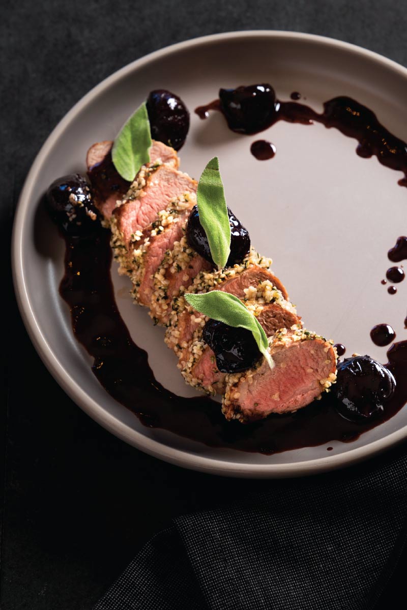 Roasted Pork Tenderloin with Cherry Sauce Delicious Living