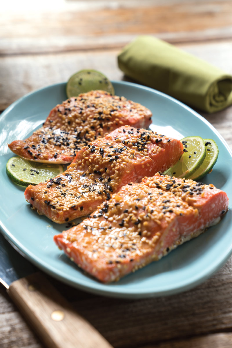 Sesame Seed Crusted Salmon Delicious Living