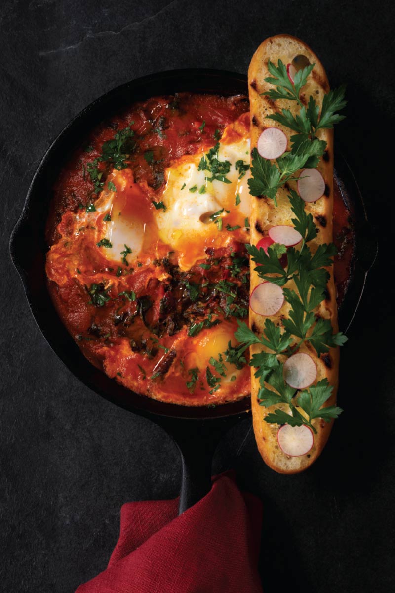 Spicy, Smoky TomatoBraised Eggs Delicious Living