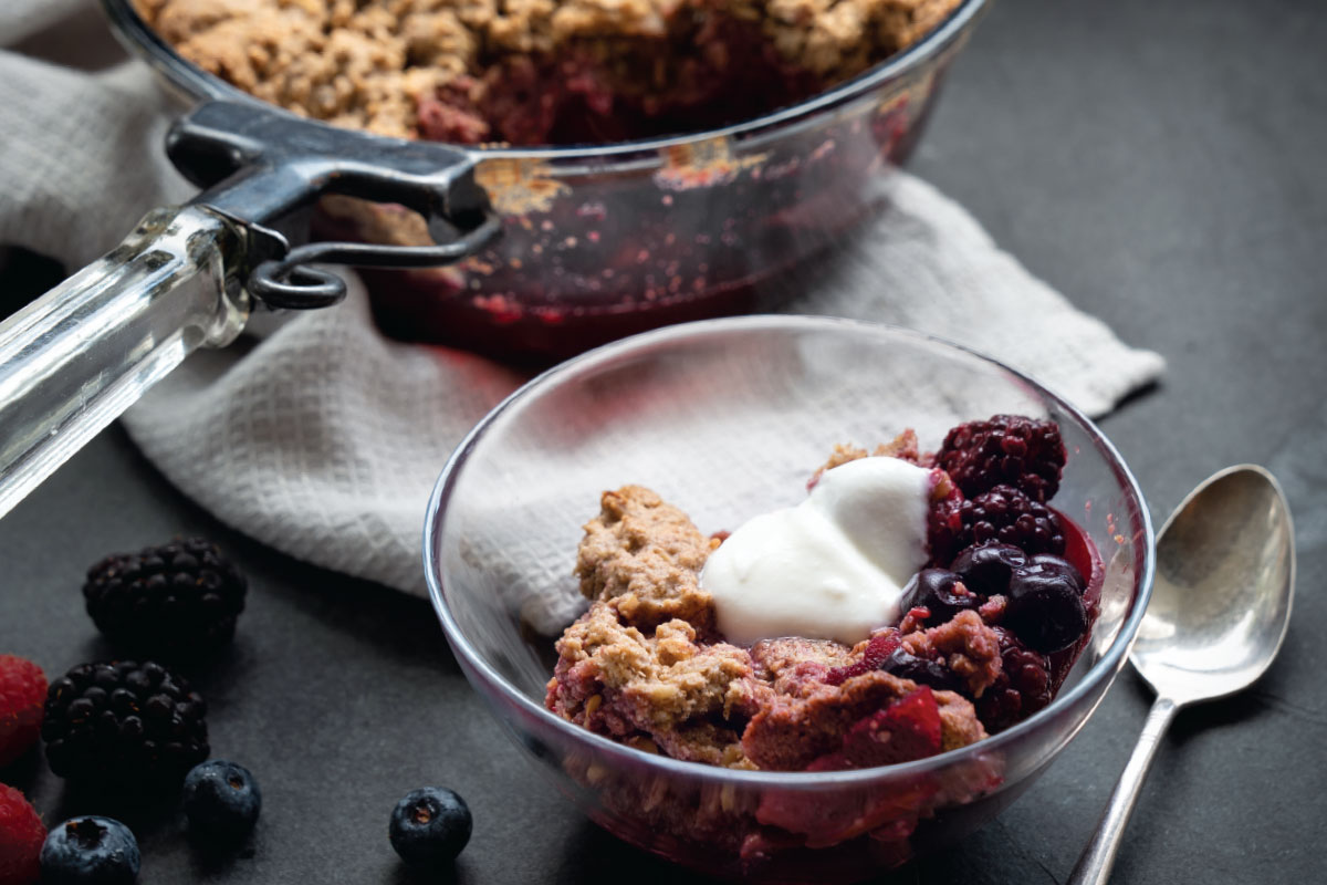 Fruit and Flax Breakfast Crumble Delicious Living