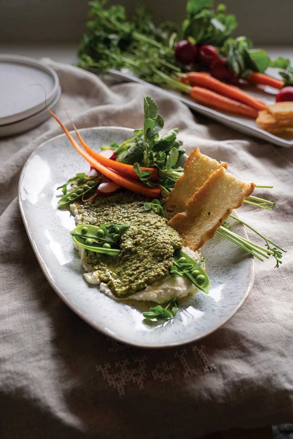 Pea, Basil, and Feta Dip