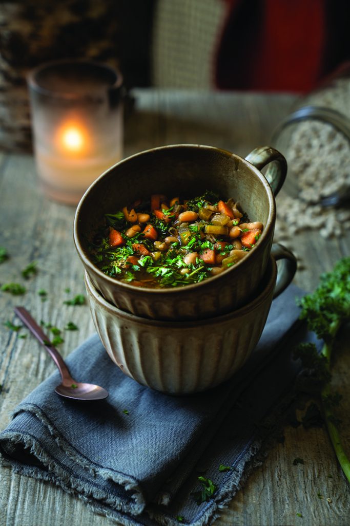Bean, Barley, and Kale Soup Delicious Living