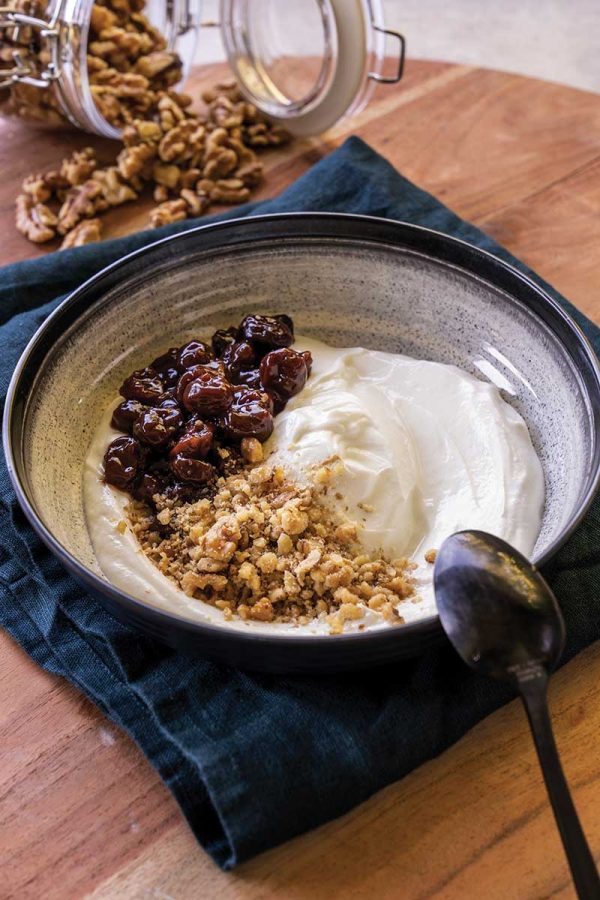 Yogurt Bowl with Tart Cherry Compote TRV00254