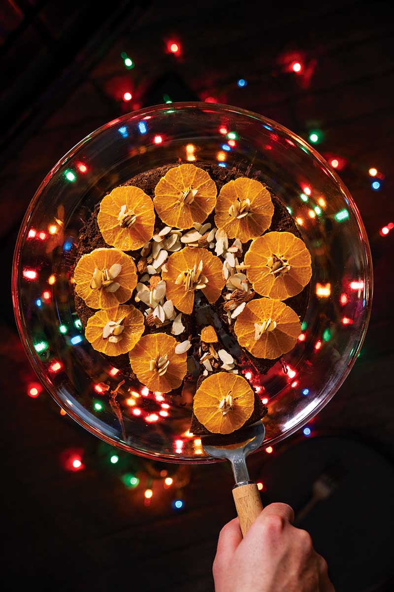 Mandarin Orange Chocolate Almond Cake - Delicious Living