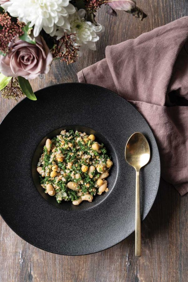 Two-bean freekah tabbouleh