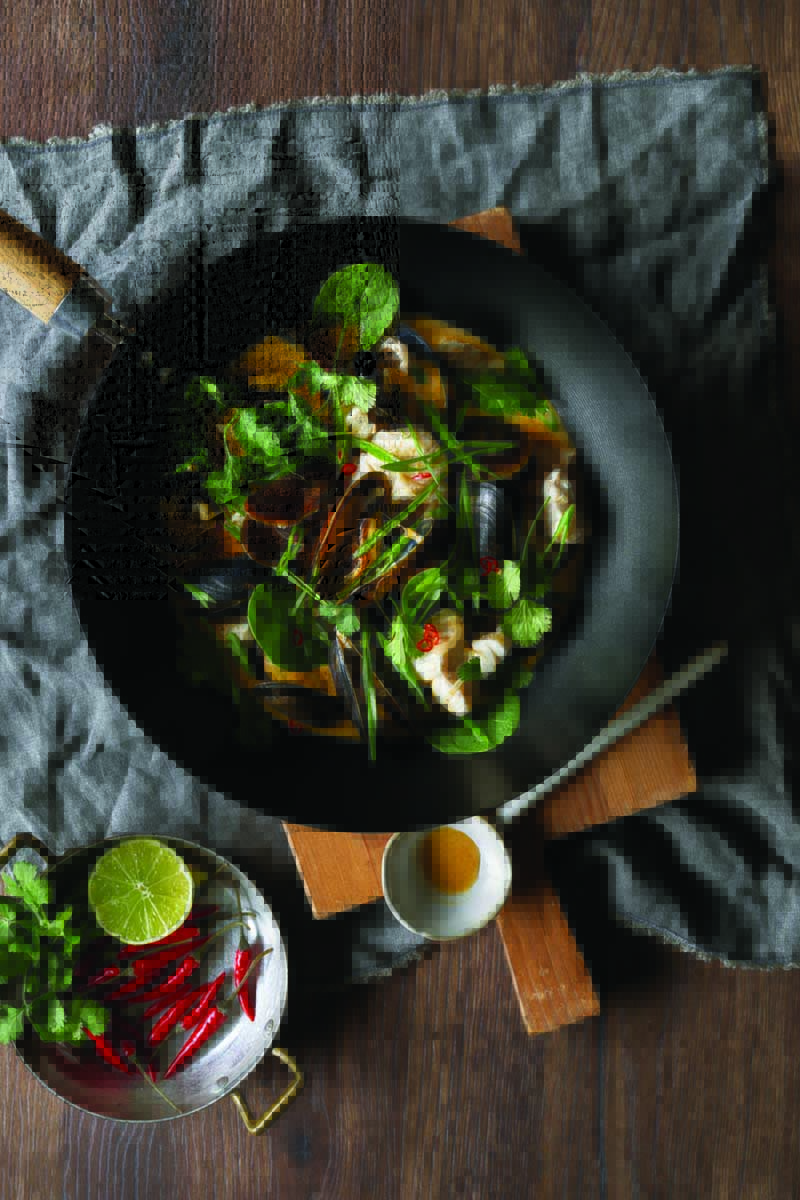 Rockfish and Mussels Thai-Style Curry Soup - Delicious Living