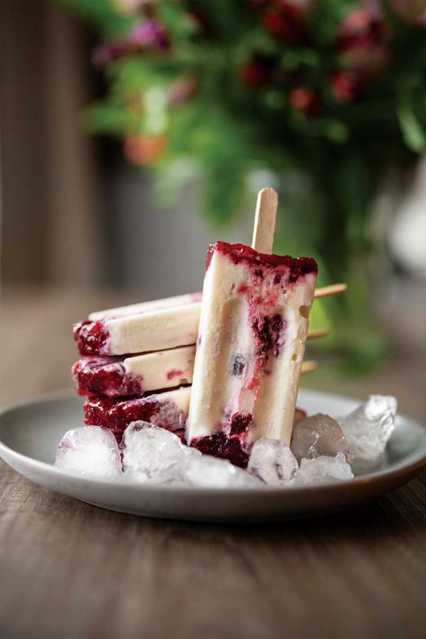Honey Rhubarb Yogurt Ice Pops Honey rhubarb yogurt ice pops
