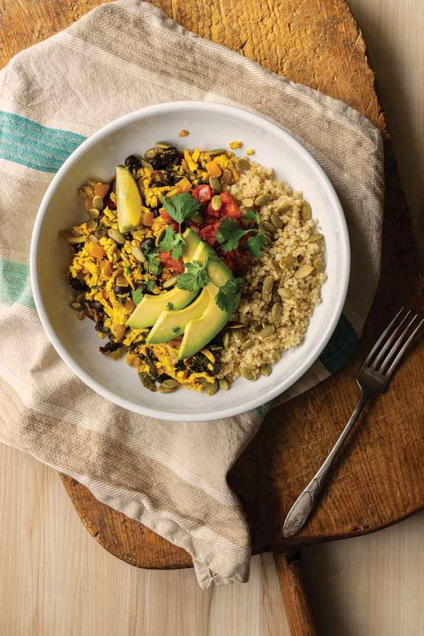 Tofu Scramble Quinoa Bowls IND01761 Tofu scramble quinoa bowls