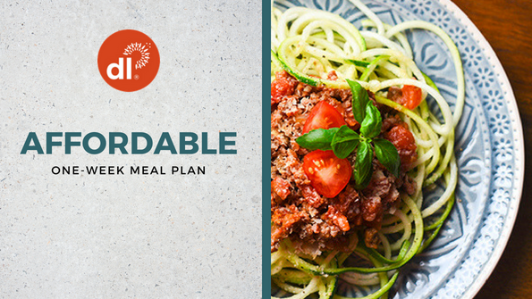 Healthy and affordable meal plan