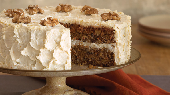 Carrot Cake with Coconut-Cream Cheese Frosting - Delicious Living