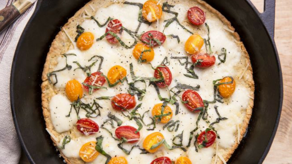 Skillet Caprese Pizza