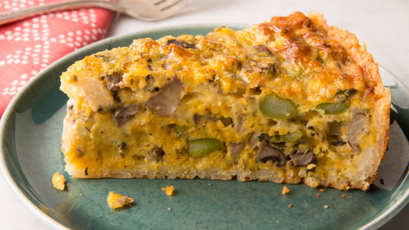 Rice-Crusted Egg and Veggie Pie