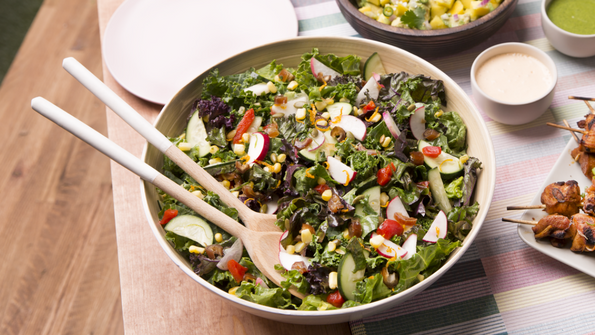 Fiesta Salad with Cilantro-Lime Dressing