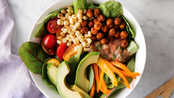 Mexican Roasted Chickpea Salad